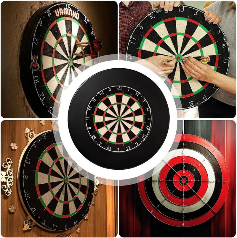 Bild im Galerie-Viewer laden, Dartbord opvangring 4-delig van 3 cm dik EVA-schuim voor bescherming tegen misworpen pijlen – dartomranding – wandprotectie - happygetfit.com
