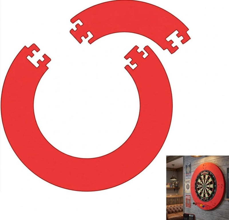 Bild im Galerie-Viewer laden, Dartbord opvangring 4-delig van 3 cm dik EVA-schuim voor bescherming tegen misworpen pijlen – dartomranding – wandprotectie - happygetfit.com
