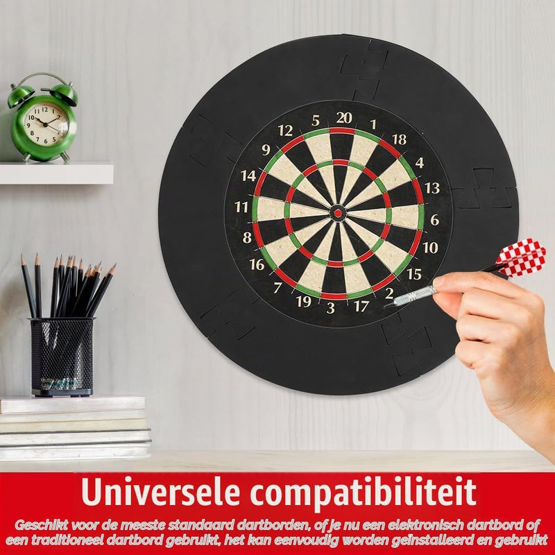 Laad afbeelding in Galerijviewer, Dartbord opvangring 5-delig van EVA-schuim met 72 cm buitendiameter en 2,5 cm dikte – dartbeschermrand – dartwandbescherming - happygetfit.com
