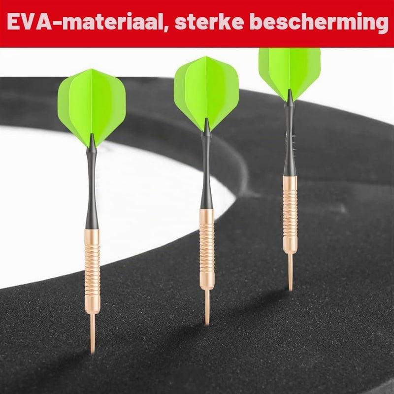 Laad afbeelding in Galerijviewer, Dartbord opvangring 5-delig van EVA-schuim met 72 cm buitendiameter en 2,5 cm dikte – dartbeschermrand – dartwandbescherming - happygetfit.com
