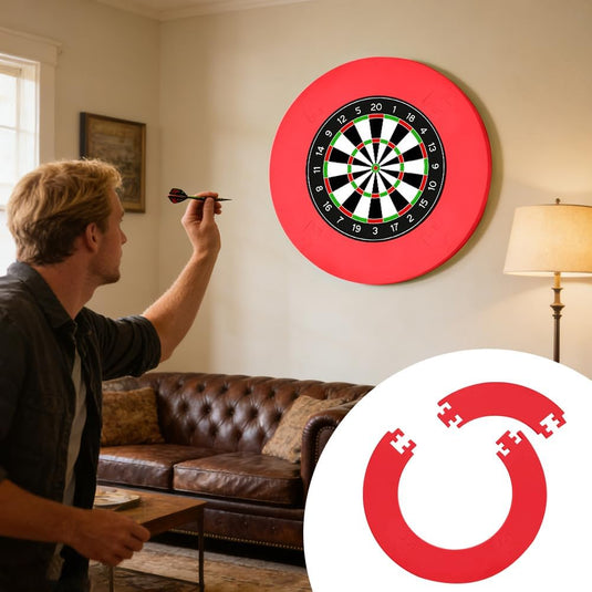 Dartbord opvangring 5-delig van EVA-schuim met 72 cm buitendiameter en 2,5 cm dikte – dartomranding – muurbescherming - happygetfit.com