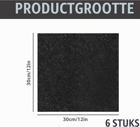 Dartbord wandbekleding 6-delig 60 x 90 cm van zelfklevend vilt met 12 mm dikte – dartbeschermplaten – dartgeluidsdemping - happygetfit.com
