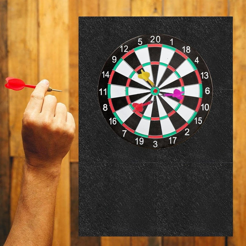 Laad afbeelding in Galerijviewer, Dartbord wandbekleding 6-delig 60 x 90 cm van zelfklevend vilt met 12 mm dikte – dartbeschermplaten – dartgeluidsdemping - happygetfit.com
