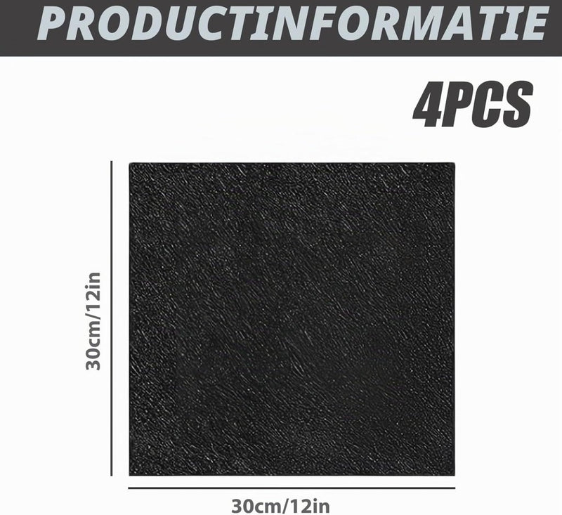 Załaduj obraz w przeglądarce galerii, Dartbord wandtegels 4 stuks 30 x 30 cm van 13 mm dik zelfklevend polyestervilt – dartachterplaat – muurprotectie - happygetfit.com
