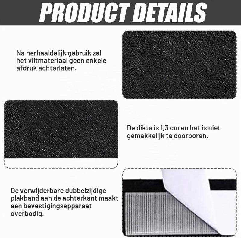 Załaduj obraz w przeglądarce galerii, Dartbord wandtegels 4 stuks 30 x 30 cm van 13 mm dik zelfklevend polyestervilt – dartachterplaat – muurprotectie - happygetfit.com
