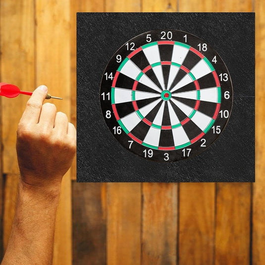 Dartbord wandtegels 4 stuks 30 x 30 cm van 13 mm dik zelfklevend polyestervilt – dartachterplaat – muurprotectie - happygetfit.com