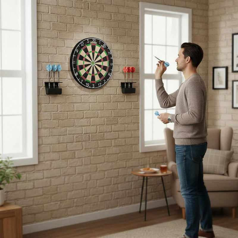 Załaduj obraz w przeglądarce galerii, Dartpijl wandhouder voor 3 pijlen van stevig kunststof voor steel- en softdarts – dartopbergsysteem – pijlenhouder - happygetfit.com
