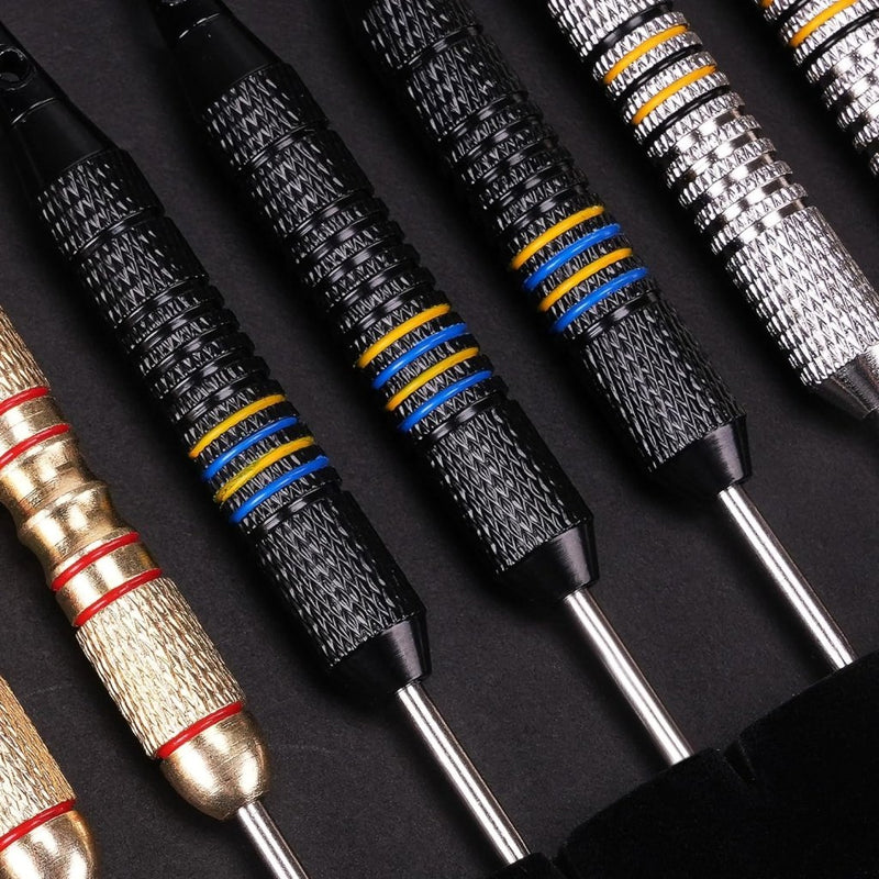 Load image into Gallery viewer, Dartpijlen Darts Staal Darts Set 9 Stks 24 Gram Metalen Tip Darts Professionele Staal Darts 18 Aluminium Schachten 27 Vluchten 20 O'Ring Darts Tool Darts Gift Case - happygetfit.com
