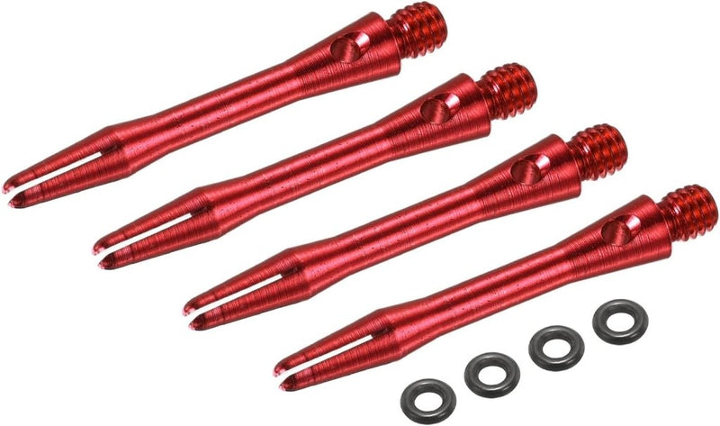 Carica l’immagine nel visualizzatore della galleria, Dartschachten 4 stuks 45 mm van aluminium geel met 2BA schroefdraad – dart shafts – dart accessoires - happygetfit.com
