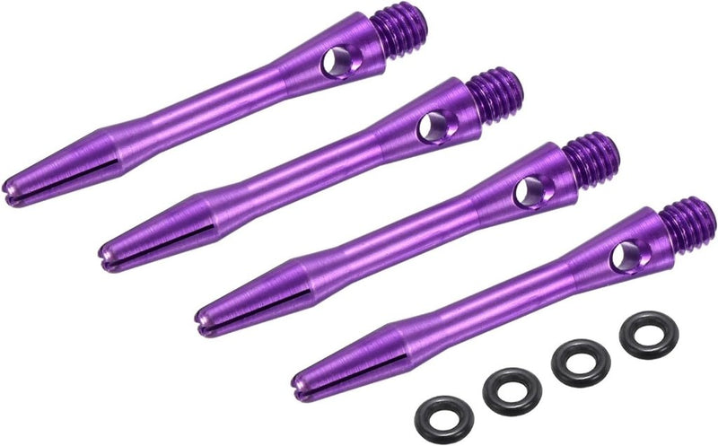 Carica l’immagine nel visualizzatore della galleria, Dartschachten 4 stuks 45 mm van aluminium geel met 2BA schroefdraad – dart shafts – dart accessoires - happygetfit.com
