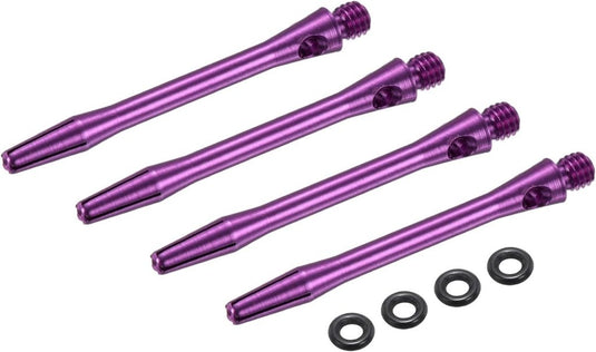 Dartschachten 4 stuks 45 mm van aluminium geel met 2BA schroefdraad – dart shafts – dart accessoires - happygetfit.com