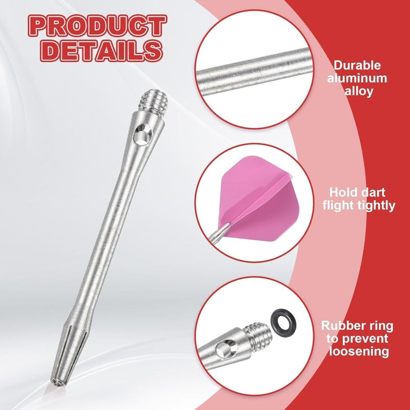 Carica l’immagine nel visualizzatore della galleria, Dartschachten 4 stuks 45 mm van aluminium geel met 2BA schroefdraad – dart shafts – dart accessoires - happygetfit.com
