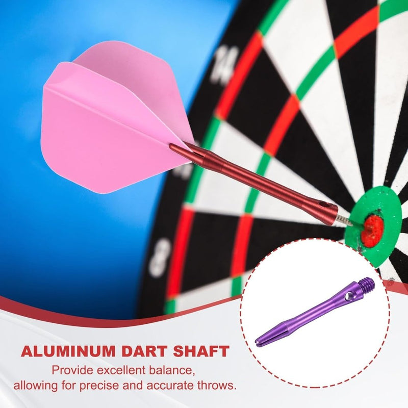 Carica l’immagine nel visualizzatore della galleria, Dartschachten 4 stuks 45 mm van aluminium geel met 2BA schroefdraad – dart shafts – dart accessoires - happygetfit.com
