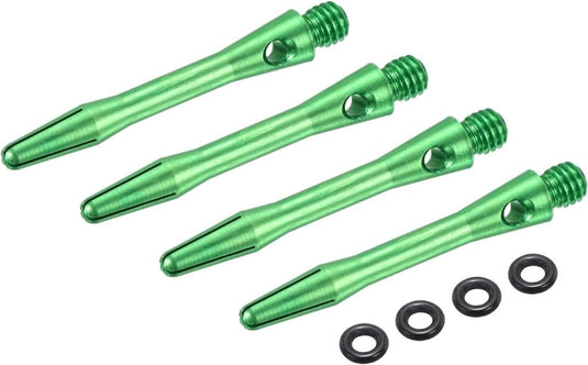 Dartschachten 4 stuks 45 mm van aluminium geel met 2BA schroefdraad – dart shafts – dart accessoires - happygetfit.com