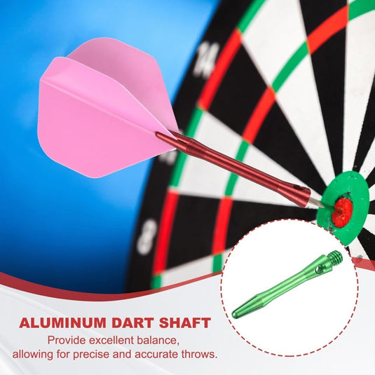 Dartschachten 4 stuks 45 mm van aluminium geel met 2BA schroefdraad – dart shafts – dart accessoires - happygetfit.com