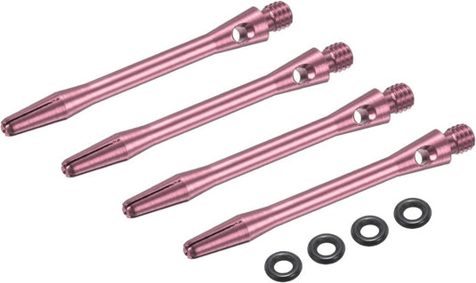 Dartschachten 4 stuks 45 mm van aluminium geel met 2BA schroefdraad – dart shafts – dart accessoires - happygetfit.com