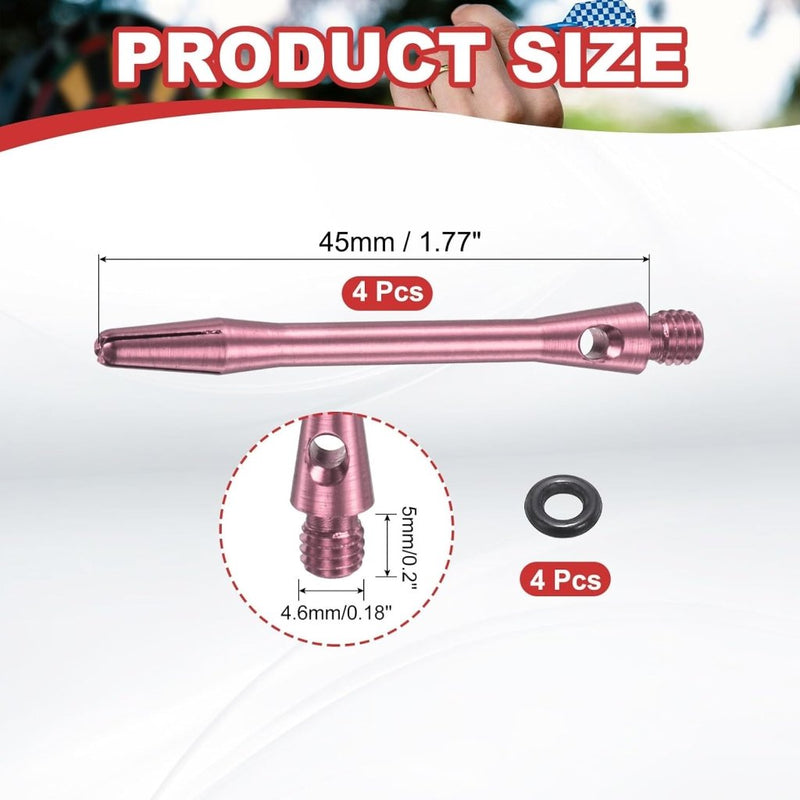 Carica l’immagine nel visualizzatore della galleria, Dartschachten 4 stuks 45 mm van aluminium geel met 2BA schroefdraad – dart shafts – dart accessoires - happygetfit.com

