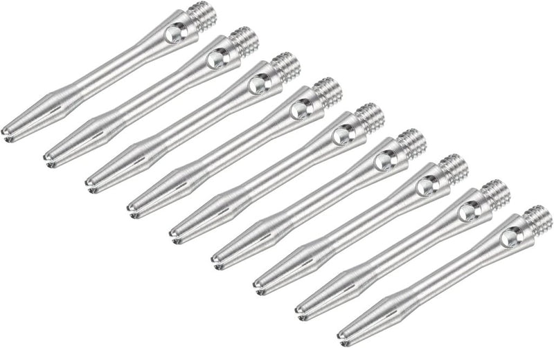 Carica l’immagine nel visualizzatore della galleria, Dartschachten 9 stuks 35 mm van aluminium zilver – 2BA dart shafts – dart accessoires - happygetfit.com
