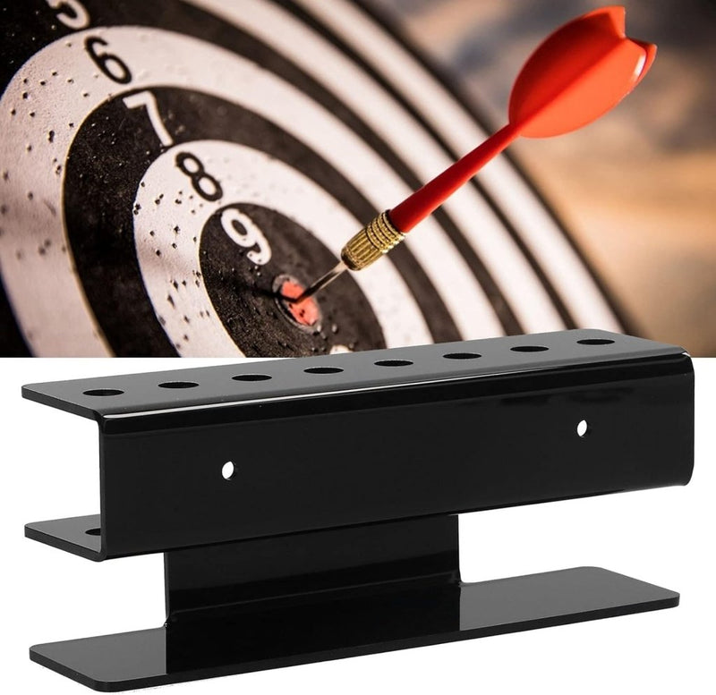 Laad afbeelding in Galerijviewer, Dartstandaard, 8 dartdisplay, wandgemonteerde dartrek, dartdisplaystation, indoor pin dartstandaard, displayhouder voor fitnessruimtetraining, zwart - happygetfit.com
