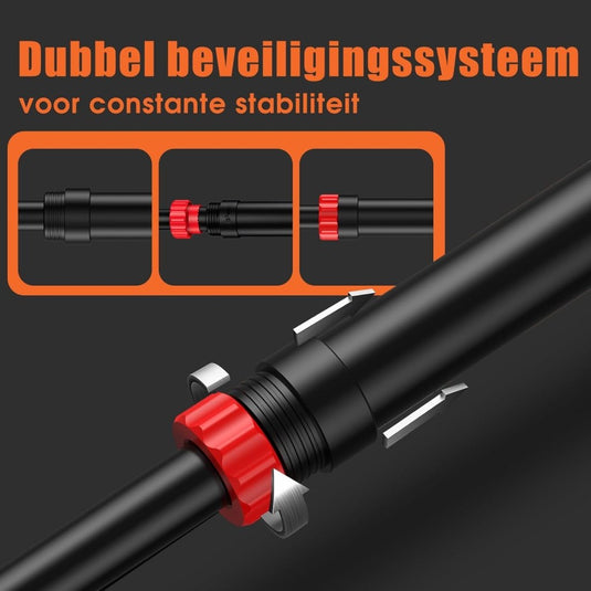 DH FitLife Optrekstang, deurkozijn zonder schroeven, pull-up bar voor deur om in te draaien, deurrek voor krachttraining, rekstang voor deur 72-92 cm, met waterpas - happygetfit.com