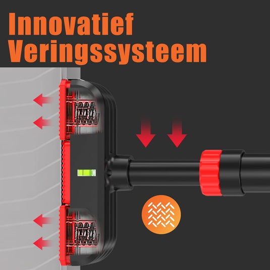 DH FitLife Optrekstang, deurkozijn zonder schroeven, pull-up bar voor deur om in te draaien, deurrek voor krachttraining, rekstang voor deur 72-92 cm, met waterpas - happygetfit.com