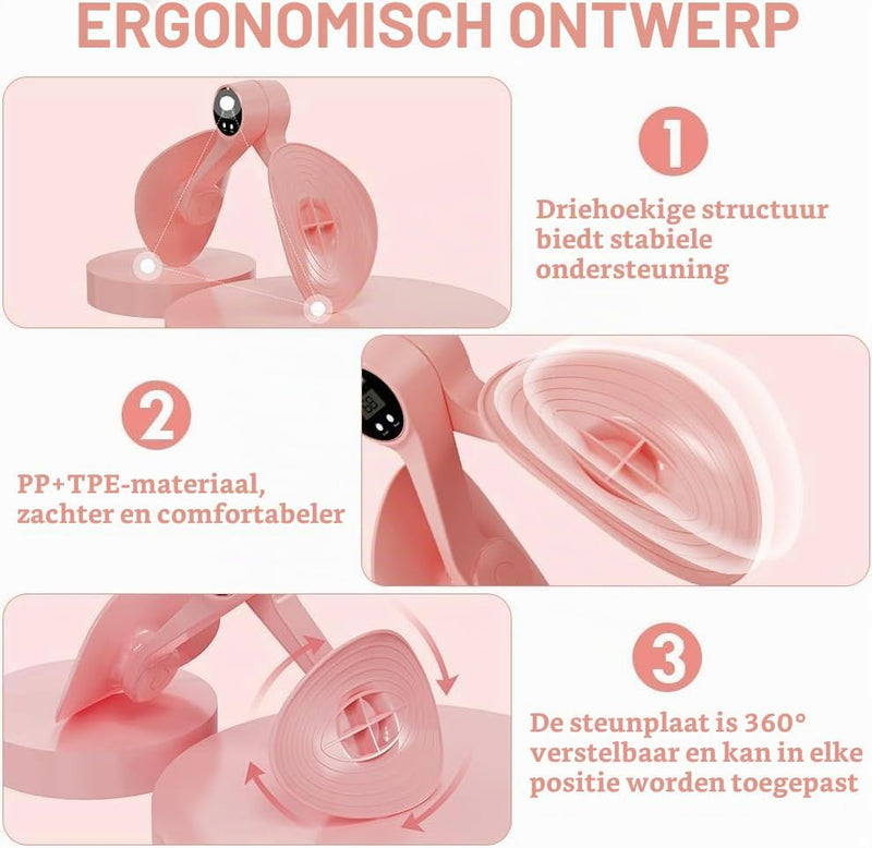 Charger l’image dans la visionneuse de galerie, Dijbeentrainer met elektronische teller en 360 graden draaibare steunen voor benen billen en bekkenbodem – heuptrainer – beentraining - happygetfit.com
