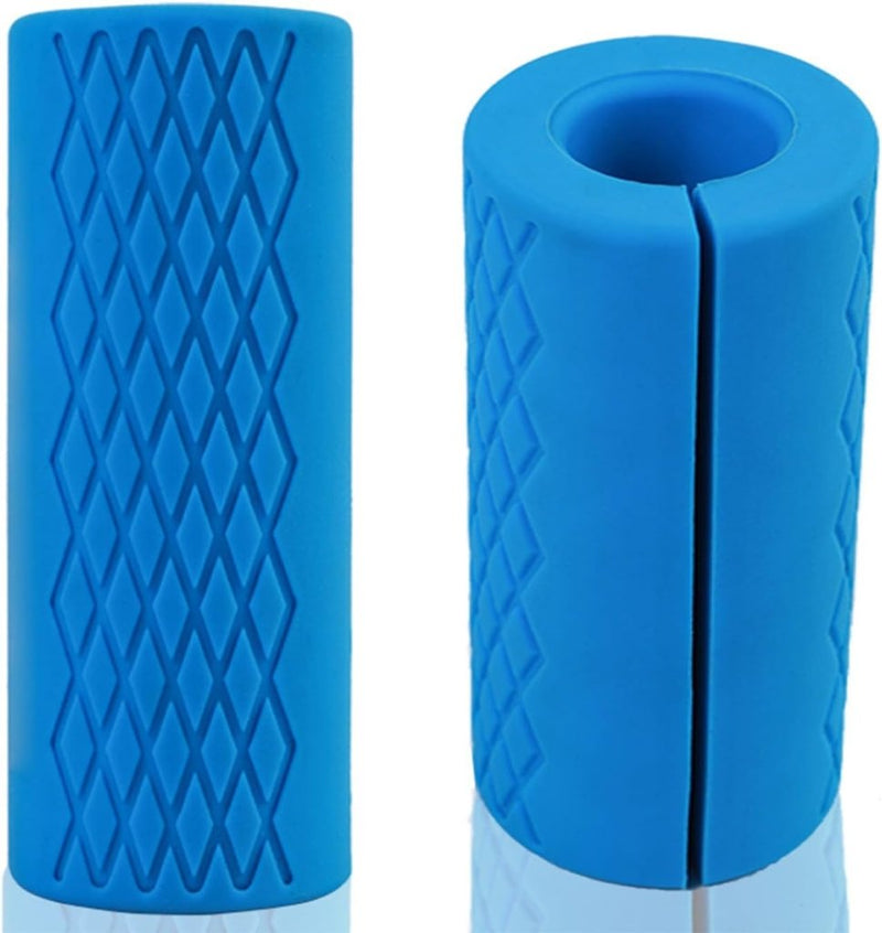 Laad afbeelding in Galerijviewer, Dikke haltergrepen siliconen set van 2 blauw - happygetfit.com
