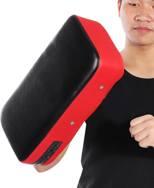 Dioche PU lederen stootkussen, verdikte sanda-bokstraining, beendoel, training, Thaise pad, kick focus, uitgerust met een zeer elastische compressieriem - happygetfit.com