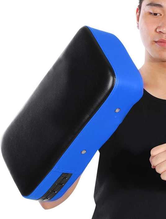 Dioche PU lederen stootkussen, verdikte sanda-bokstraining, beendoel, training, Thaise pad, kick focus, uitgerust met een zeer elastische compressieriem - happygetfit.com