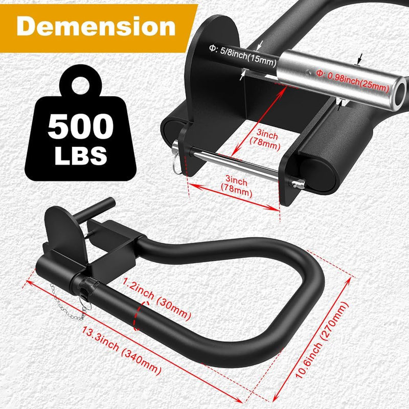 Laden Sie das Bild in Galerie -Viewer, Dip bar bevestiging 2 stuks voor power rack met multi-grip – dip handles – fitness accessoire - happygetfit.com
