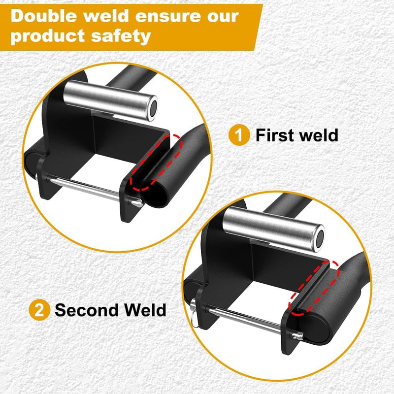 Laden Sie das Bild in Galerie -Viewer, Dip bar bevestiging 2 stuks voor power rack met multi-grip – dip handles – fitness accessoire - happygetfit.com
