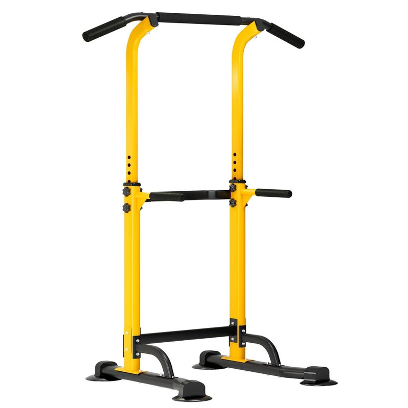 Laad afbeelding in Galerijviewer, DlandHome Power Tower Pull Up Dip Station Multi-Function Fitness Equipment for Strength Training Adjustable Height Dip Stand for Home Gym - happygetfit.com
