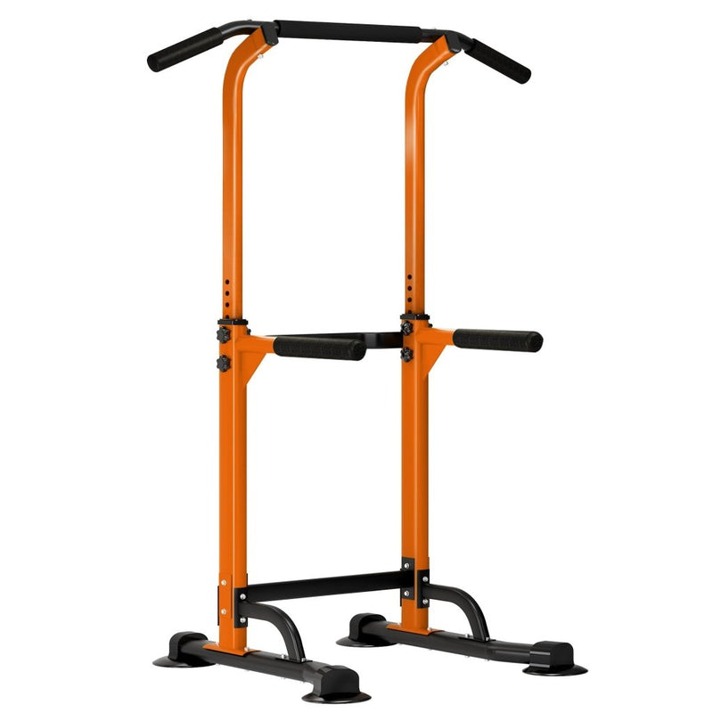 Laad afbeelding in Galerijviewer, DlandHome Power Tower Pull Up Dip Station Multi-Function Fitness Equipment for Strength Training Adjustable Height Dip Stand for Home Gym - happygetfit.com
