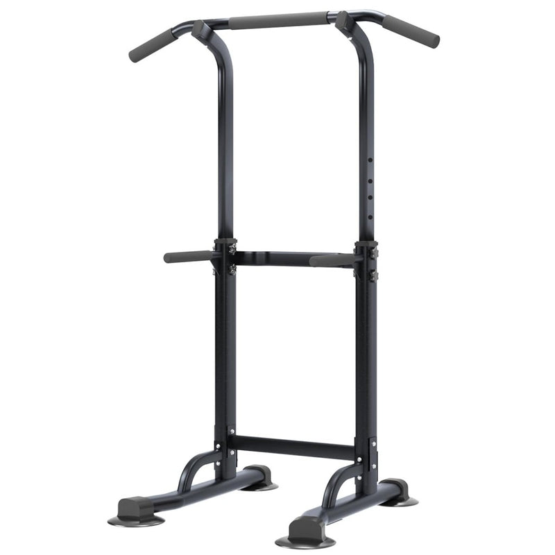 Laad afbeelding in Galerijviewer, DlandHome Power Tower Pull Up Dip Station Multi-Function Fitness Equipment for Strength Training Adjustable Height Dip Stand for Home Gym - happygetfit.com

