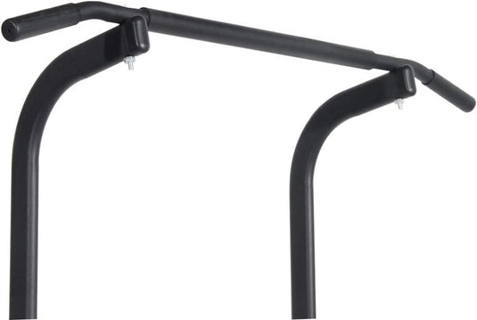 DlandHome Romeinse stoel voor krachttraining, verstelbaar, dips tractie, optrekstang op voet, tractiestation, buikdips, armleuningen, fitness, zwart - happygetfit.com