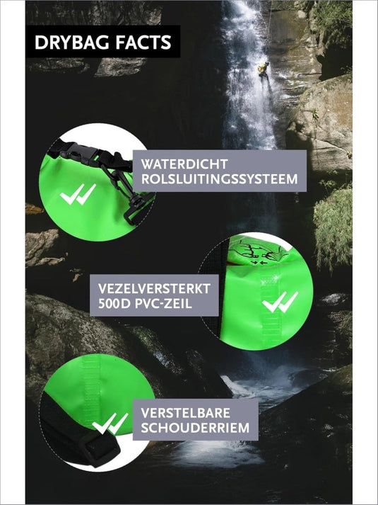 DonDon waterdichte outdoor dry bag zak droge zak bescherming tegen water droge zak voor uw waardevolle spullen - happygetfit.com