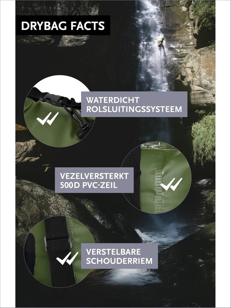 Laad afbeelding in Galerijviewer, DonDon waterdichte outdoor dry bag zak droge zak bescherming tegen water droge zak voor uw waardevolle spullen - happygetfit.com
