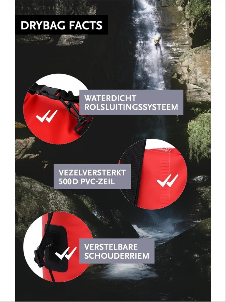 Laad afbeelding in Galerijviewer, DonDon waterdichte outdoor dry bag zak droge zak bescherming tegen water droge zak voor uw waardevolle spullen - happygetfit.com
