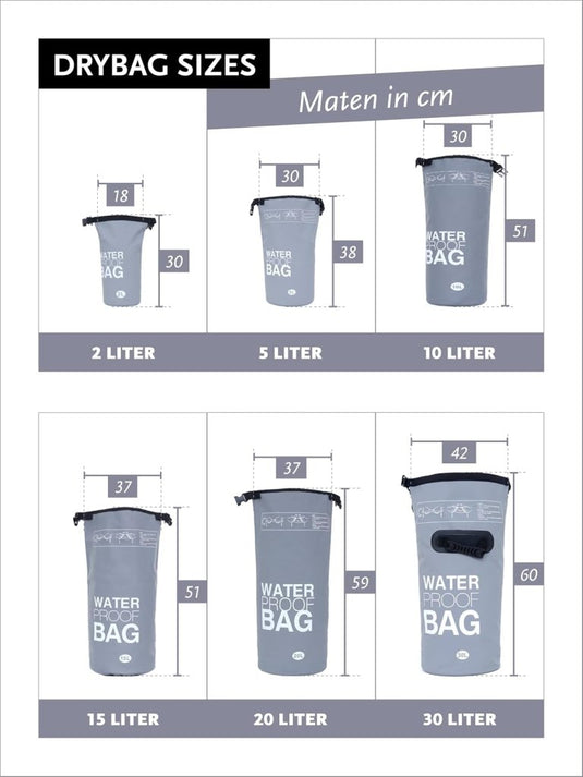 DonDon waterdichte outdoor dry bag zak droge zak bescherming tegen water droge zak voor uw waardevolle spullen - happygetfit.com