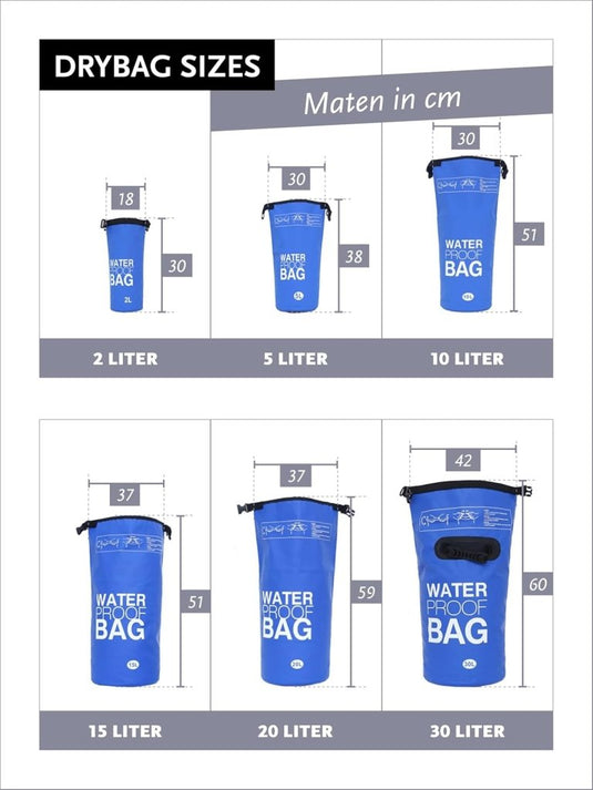 DonDon waterdichte outdoor dry bag zak droge zak bescherming tegen water droge zak voor uw waardevolle spullen - happygetfit.com