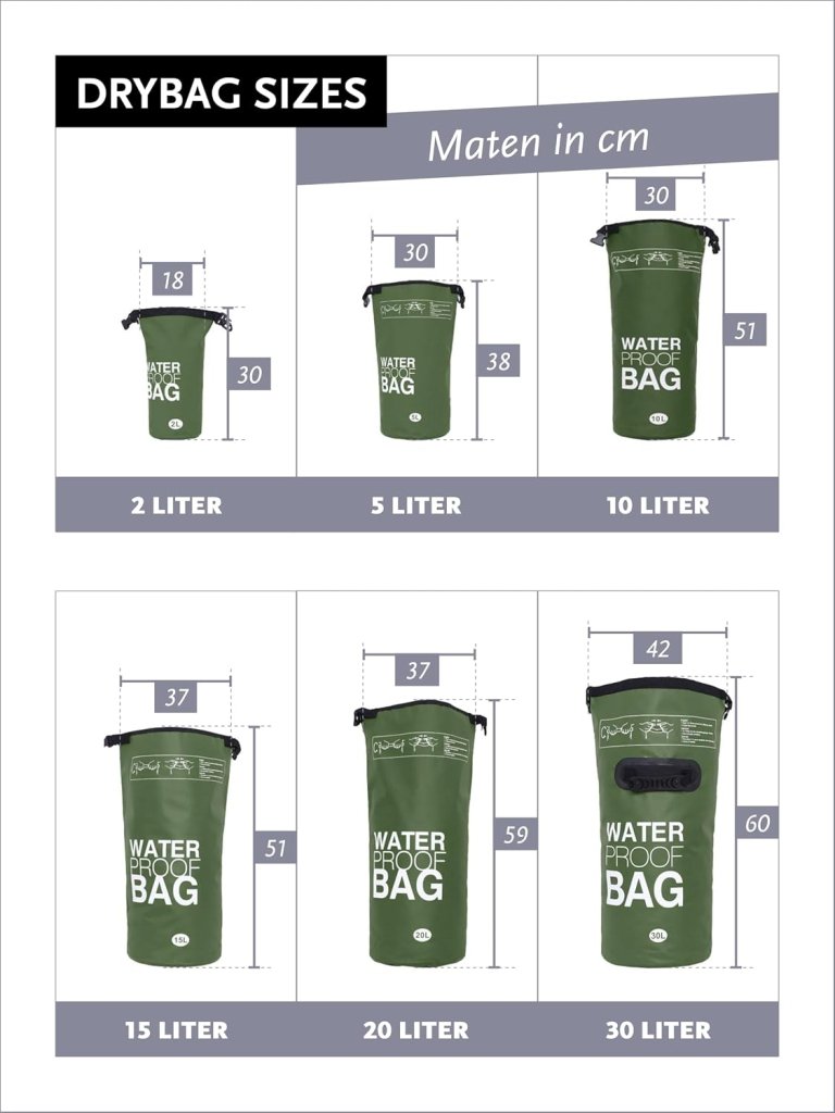 Laad afbeelding in Galerijviewer, DonDon waterdichte outdoor dry bag zak droge zak bescherming tegen water droge zak voor uw waardevolle spullen - happygetfit.com
