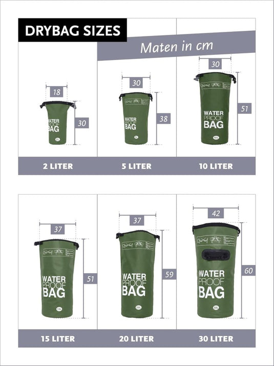 DonDon waterdichte outdoor dry bag zak droge zak bescherming tegen water droge zak voor uw waardevolle spullen - happygetfit.com