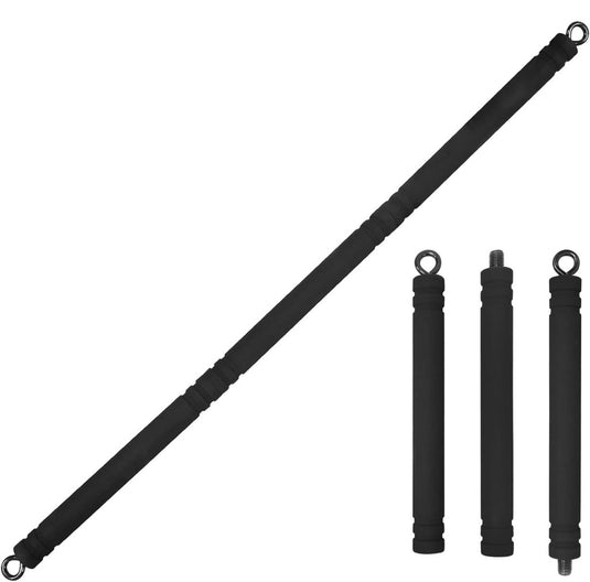 Draagbare pilatesbar voor weerstandsbanden zwart - happygetfit.com