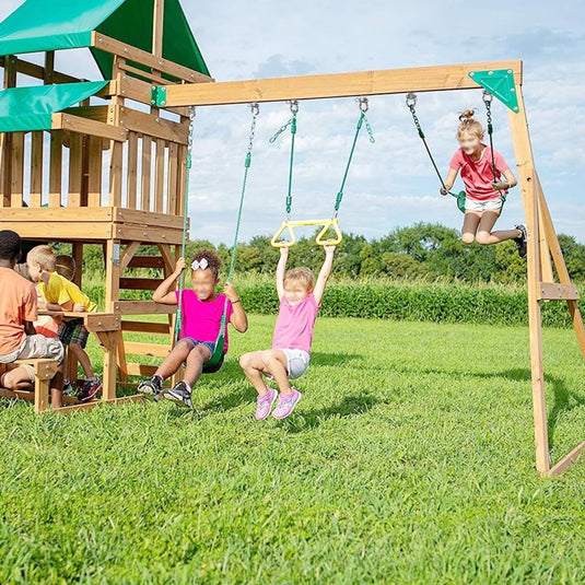 Draaibare schommelhaken 4 stuks 12,7 cm van RVS met kogellagers voor houten balken – ophangschroeven – hangmatbevestiging - happygetfit.com