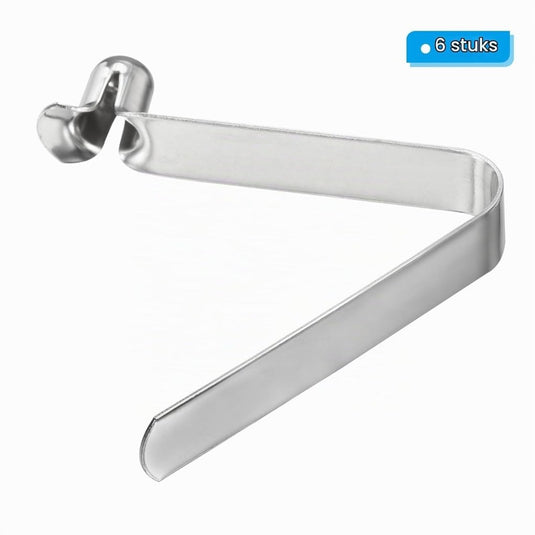 Drukknop veerclips 6 stuks 10,5 x 7,5 mm van staal – buisclips – kajak camping accessoires - happygetfit.com