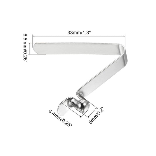 Drukknop veerclips 6 stuks 10,5 x 7,5 mm van staal – buisclips – kajak camping accessoires - happygetfit.com