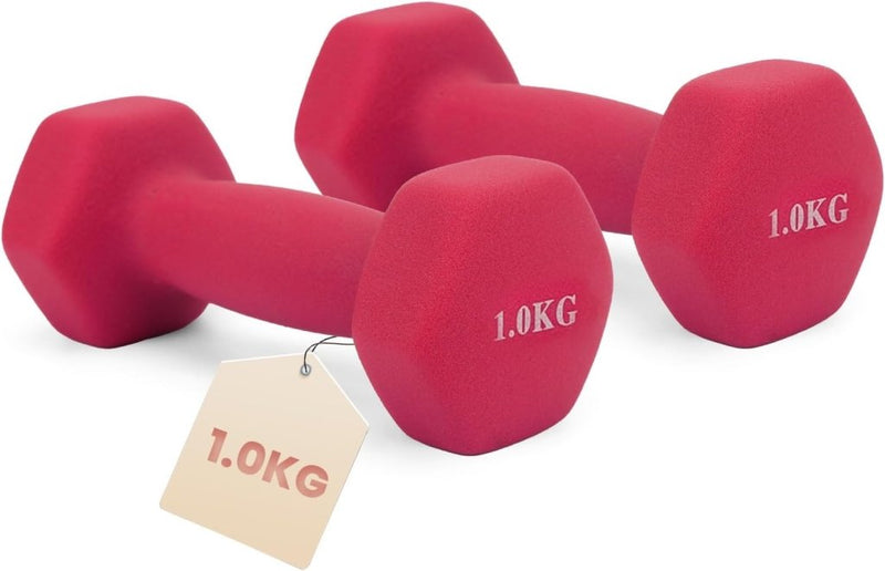 Chargez l'image dans la visionneuse de la galerie, Dumbbells set van 2 x 1 kg met antislip grip - happygetfit.com
