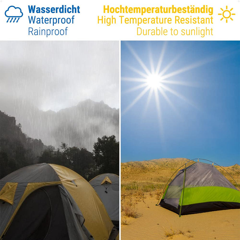 Load image into Gallery viewer, ecooe Reparatietape voor tenten, 8 cm x 5 m, reparatietape, professioneel, waterdicht, transparant, voor het repareren van luifels, tent, pvc-coating, paviljoen, vrachtwagenzeil - happygetfit.com
