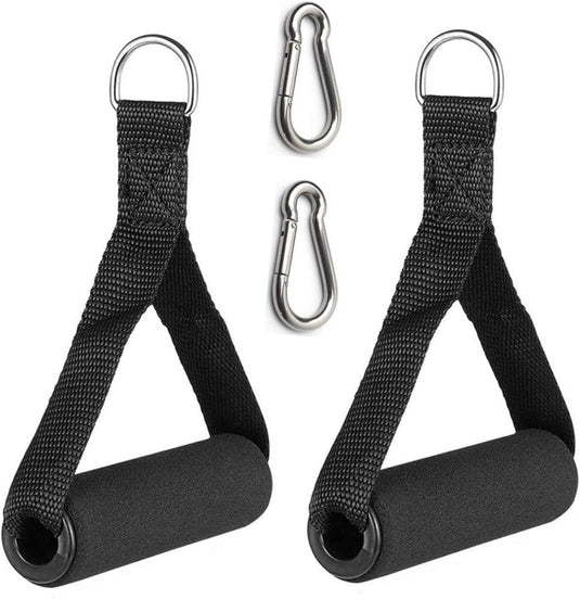 Eenhandsgrepen voor weerstandsbanden set van 2 zwart - happygetfit.com