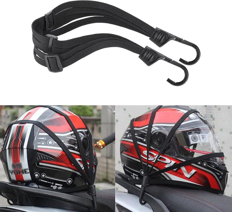 Chargez l'image dans la visionneuse de la galerie, Elastische bagagespanners met haken en bagagenet – 3-delig - happygetfit.com
